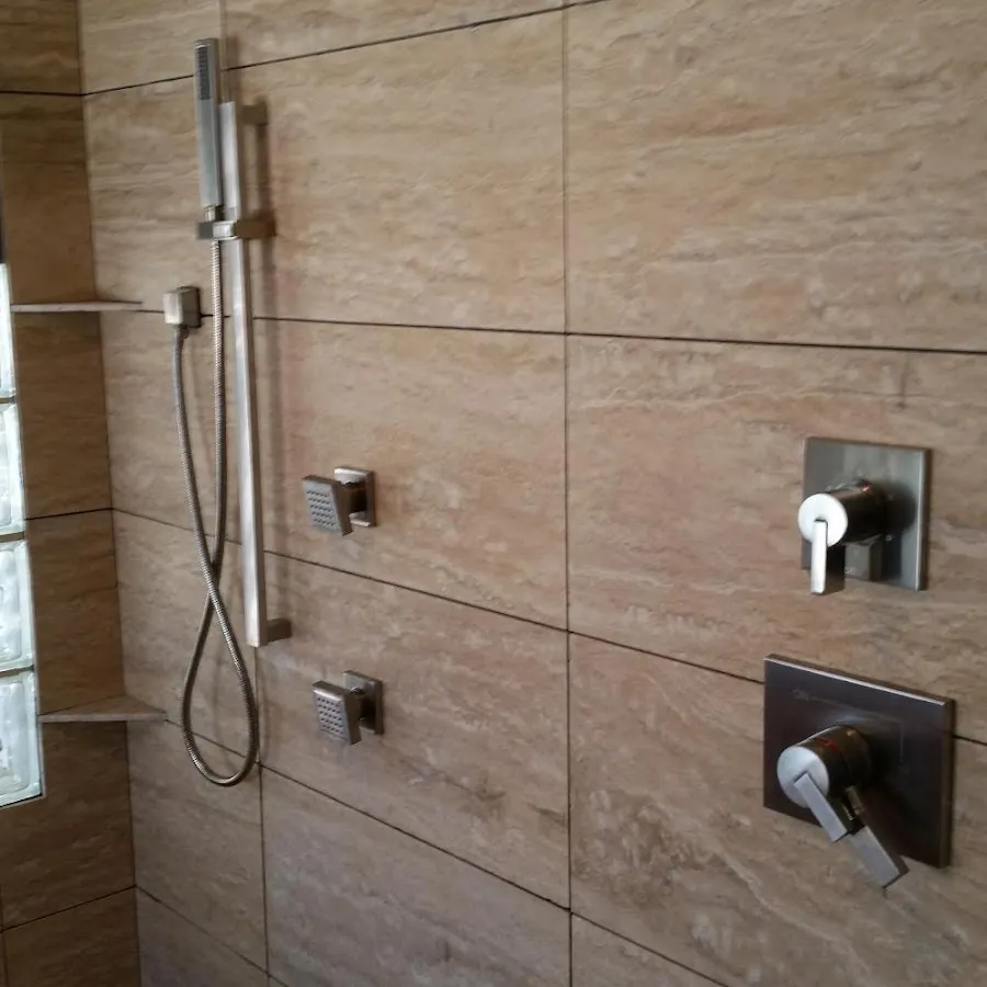 Shower fixture installation for Water Heater Replacement in Indianapolis
